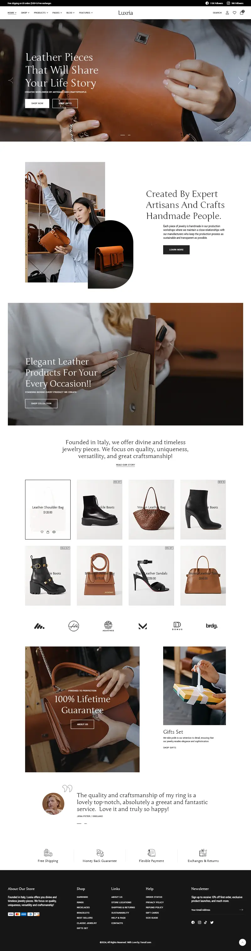 Luxria WordPress Theme