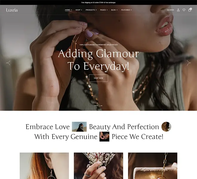 Luxria WordPress Theme