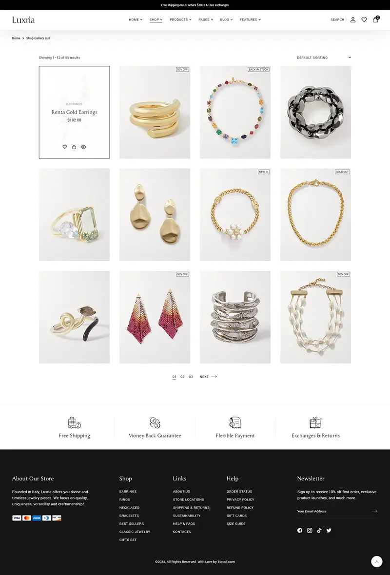 Luxria WordPress Theme